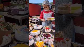 variety of pastries 🍰😋cake shortsfeed shorts viralvideo streetfood [upl. by Anneehs]