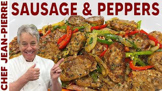 The Easiest Sausage and Peppers Recipe  Chef JeanPierre [upl. by Ferreby]