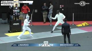 FE M E Individual Heidenheim WC 2016 T64 32 yellow MEDVEDIEV UKR vs LIMARDO GASCON VEN [upl. by Luckett]