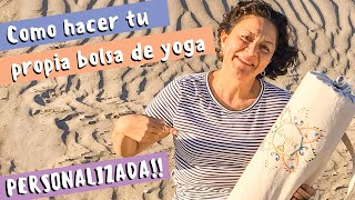 Como hacer Bolsa para mat de yoga DIY [upl. by Kenn]