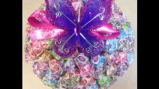 Candy Bouquet DIY How to Make a DumDum Lollipop Topiary Tree [upl. by Ettelegna]