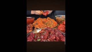 Chowminspicy momos  chicken chilli mukbang eatingshow eating foodchallenge food chickenrice [upl. by Nadeen100]