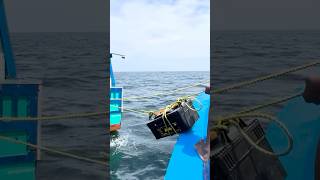 Changing the battery of two fishing boats in the deep sea is very dangerous fishing dangerous [upl. by Nnaes809]