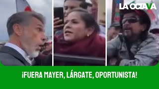 SERGIO MAYER RECIBE MENTADAS y ABUCHEOS de MORENISTAS [upl. by Luy]