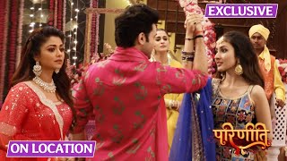 Parineetii  On Location  Sangeet Ke Rasam Mein Sanju Aur Pari Ne Kiya Dance Neeti Jealous [upl. by Datnow603]