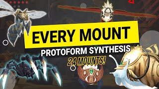 Get ALL 24 Protoform Synthesis MOUNTS WoW 92 Zereth Mortis Mount Crafting System Guide  LazyBeast [upl. by Harper]