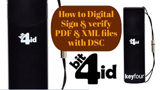 How to Digital Sign PDF amp XML files using Bit4id DSC  PDF फाइल को डिजिटल साइन कैसे करें [upl. by Anegal888]