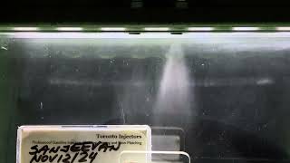 2018 Honda CBR500R 16450MFJD01 injectors spray pattern test at Toronto Injectors [upl. by Girovard]