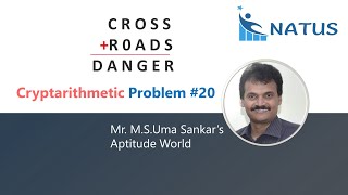 Cryptarithmetic Addition  Problem 20  CROSSROADSDANGER [upl. by Eseer]