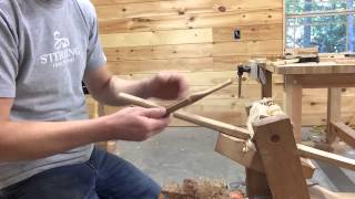 Traditional Wooden Spokeshave made by Caleb James [upl. by Karlin]