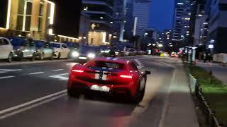 Ferrari 296 GTB and Lamborghini Urus Performante Sound In Warsaw [upl. by Hawthorn150]