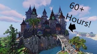 The BLUESTONE CASTLE a Minecraft Building Timelapse [upl. by Winer]