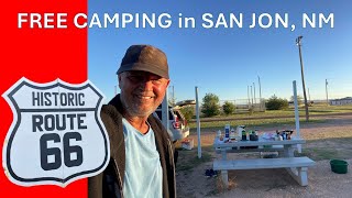 Free Overnight Camping San Jon ROUTE 66 New Mexico route66 [upl. by Ferree]