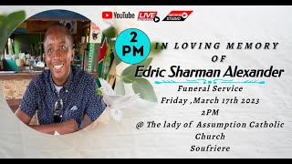 Funeral Service Of the late Edric Sharman Alexander [upl. by Damicke]