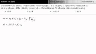 Zadanie 12  Próbny arkusz maturalny P1 poziom podstawowy [upl. by Natam868]