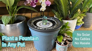 How to Plant a Fountain in Any Pot  Hydria Water Feature Kit Setup [upl. by Brooks]