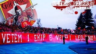 Ultras Guerrils  Skenderbeu  PARTIZANI 19122015 [upl. by Leahicm]