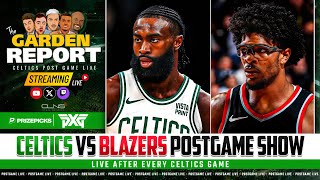 LIVE Celtics vs Trail Blazers Postgame Show  Garden Report [upl. by Loar]