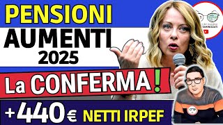 ULTIM’ORA ✅ PENSIONI ➜ 440€ NETTI IN PIù con la RIFORMA FISCALE IRPEF e AUMENTO MINIME INVALIDI 2025 [upl. by Hannan418]