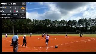 75 Rachel Axelson 2025 11824 bases loaded double vs Unity [upl. by Brandea]