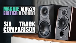 Mackie MR524 vs Edifier R1700BT  6Track Comparison [upl. by Onaicram]