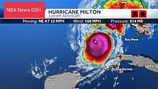 TRACKING HURRICANE MILTON LIVE  MILTON Path Update [upl. by Atiuqad863]