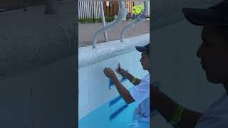 ✅ 💥 Aplicación de la SILICONA para PISCINAS o ALBERCAS  Sikasil Pool  Fácil paso a paso💥shorts [upl. by Dnomsed]