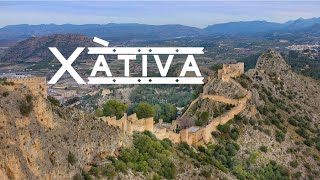 Castle of Xàtiva  Drone 4K [upl. by Uamak649]