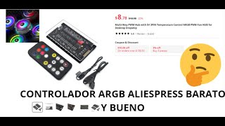 CONTROLADOR ARGB PWM Aliexpress barato [upl. by Goldfinch]