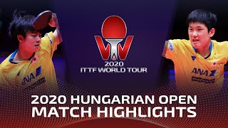 Tomokazu Harimoto vs Yukiya Uda  2020 ITTF Hungarian Open Highlights Final [upl. by Jason]