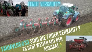 FarmVlog33 Pflügen und Säen Der Weizen muss in den Boden🌾🚜sind die Fendts verkauft [upl. by Nedyaj645]