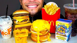 ASMR MCDONALDS MUKBANG OREO MCFLURRY FILLET FISH BIG MAC FRIES EATING SHOW SOUNDS [upl. by Reffinej946]