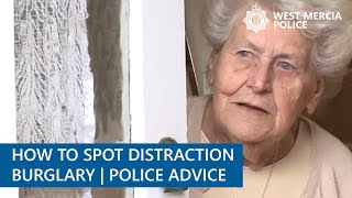 How to Spot Distraction Burglary  Advice  West Mercia Police [upl. by Emyaj371]