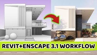 RevitEnscape 31  Exterior Render Tutorial  Workflow 13 [upl. by Leor745]