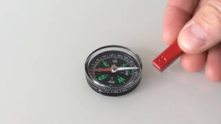 Permanent Magnet effect on a compass [upl. by Ennaihs]