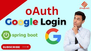 Google oAuth Login with Springboot proglab springboot oAuth googlelogin oauth2 oauth [upl. by Amiaj]