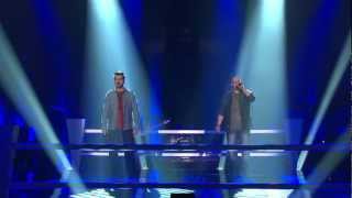 Valon Muhadri vs Stefan Vollenweider  Dance With Somebody  Battle  The Voice of Switzerland 2013 [upl. by Aralomo90]