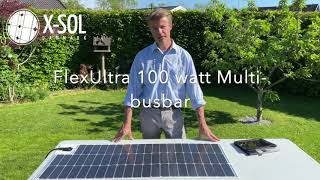 FlexUltra 100 watt solcelle med Multibusbar celler [upl. by Cate]