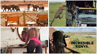 A SAFARI LODGE IN THE MIDDLE OF TSAVO EAST NATIONAL PARK KENYANGUTUNI LODGE TSAVO hotelroomtour [upl. by Gibeon]