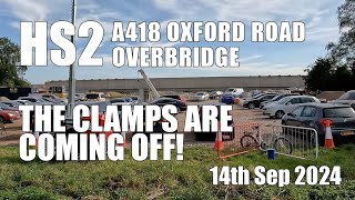 HS2 Overbridge at A418 Oxford Road Aylesbury  14th Sep 2024 [upl. by Kuth]