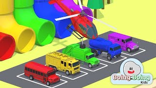 🔴CARROS e MOTOS com HOMEM ARANHA e SUPER HERÓIS Desafio de Super Carros e MOTOS na Rampa  blippi 2 [upl. by Fabri]