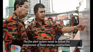 348 Sentral building catches fire [upl. by Maddeu]