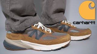 WORTH THE PRICE  New Balance Carhartt 990v6 Review amp On Feet [upl. by Enelhtac]