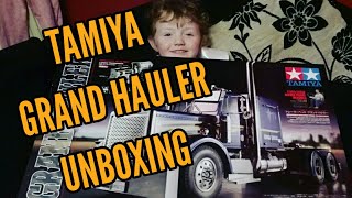 RC TRUCKS  UNBOXING TAMIYA GRAND HAULER  114 SCALE RC TRUCK  PETERBILT RC SEMI TRUCK 😀 [upl. by Doowle]