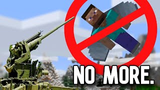 working ANTI AIRCRAFT guns in Minecraft [upl. by Fiedling765]