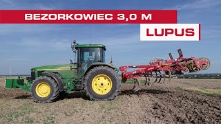 Praca agregatem bezorkowym 3m LUPUS ciągnikiem John Deere 8310 [upl. by Letniuq]