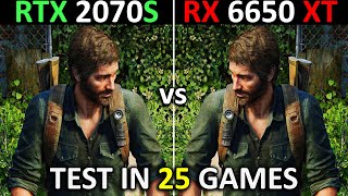 RTX 2070 SUPER vs RX 6650 XT  Test in 25 Games at 1080p  Performance battle 🔥  2024 [upl. by Cressler939]