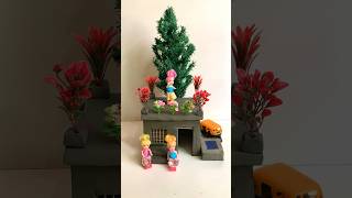 How to make a miniature clay house  viral destroyingclayhouse [upl. by Noryv913]