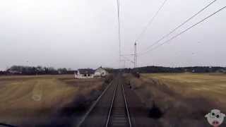 TRAIN DRIVERS VIEW Halden to Oslo [upl. by Naval]