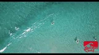 Surfing perfect waves on the beach in Famara Lanzarote Canary Islands [upl. by Eenyaj]